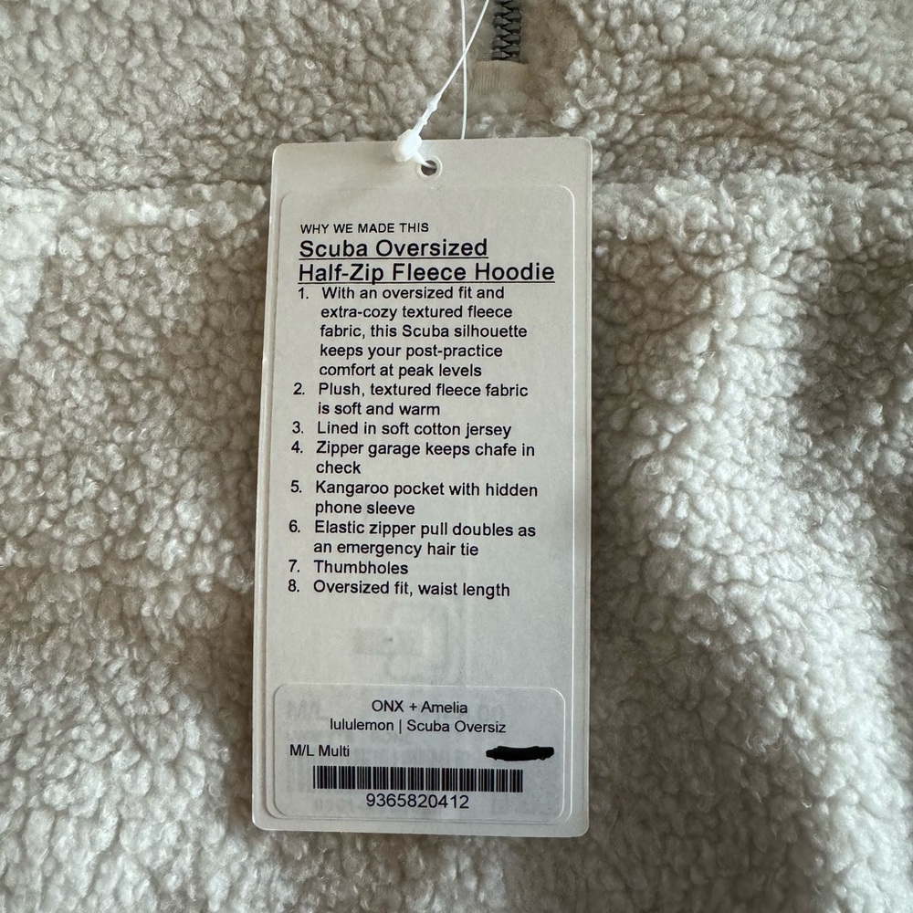 Lululemon Oversized Scuba Fleece Hoodie